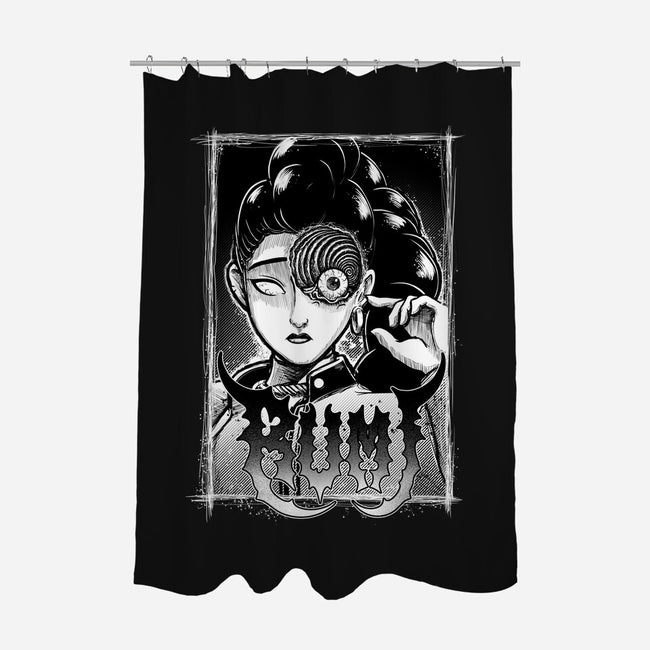 Spiral Rumi-None-Polyester-Shower Curtain-Astrobot Invention