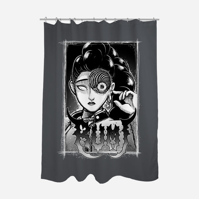 Spiral Rumi-None-Polyester-Shower Curtain-Astrobot Invention