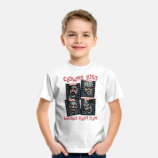 Clowns Just Wanna Have Fun-Youth-Basic-Tee-glitchygorilla