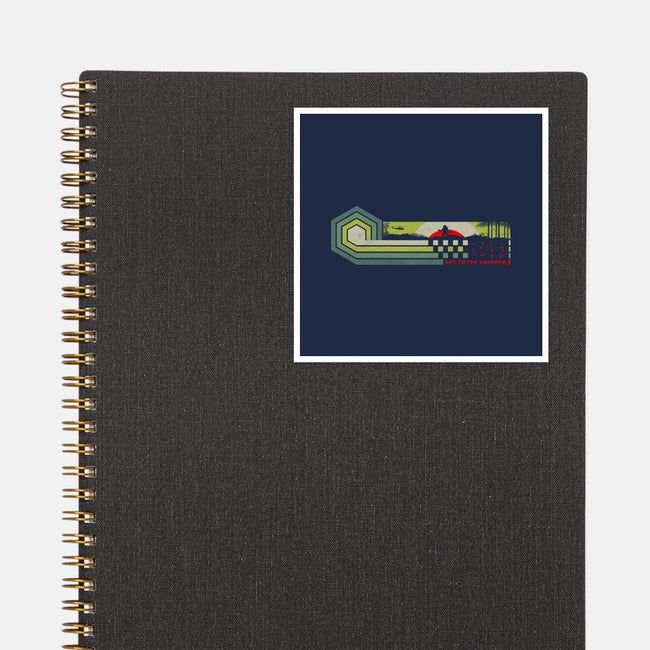 Get To The Chopper-None-Glossy-Sticker-rocketman_art