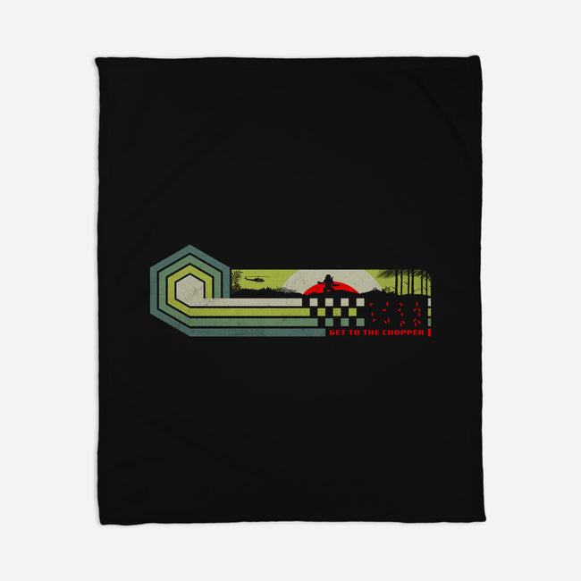 Get To The Chopper-None-Fleece-Blanket-rocketman_art