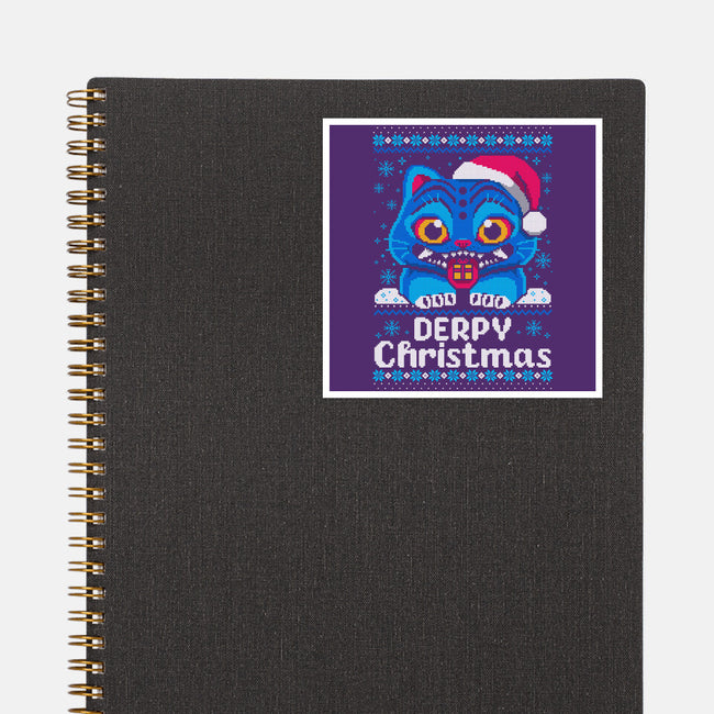Derpy Ugly Christmas Sweater-None-Glossy-Sticker-NemiMakeit