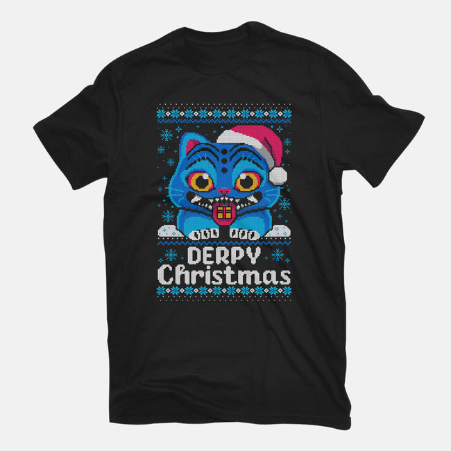 Derpy Ugly Christmas Sweater-Mens-Heavyweight-Tee-NemiMakeit