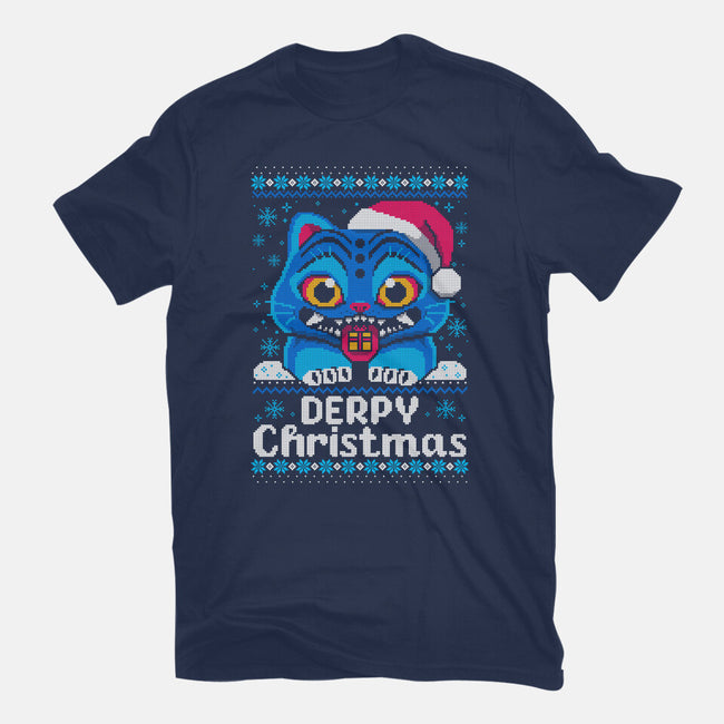 Derpy Ugly Christmas Sweater-Mens-Heavyweight-Tee-NemiMakeit