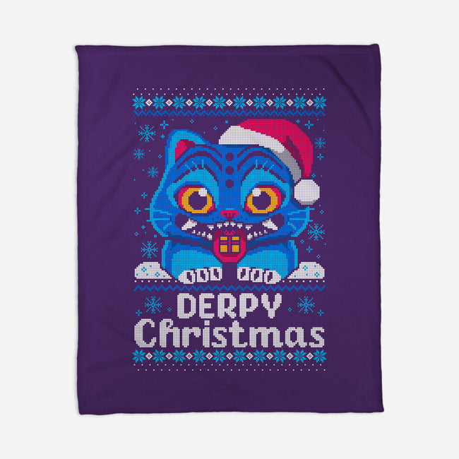 Derpy Ugly Christmas Sweater-None-Fleece-Blanket-NemiMakeit