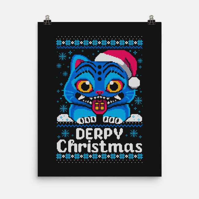 Derpy Ugly Christmas Sweater-None-Matte-Poster-NemiMakeit