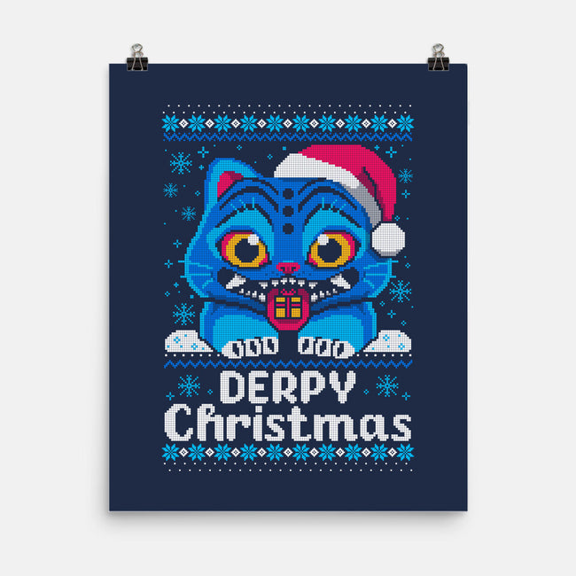 Derpy Ugly Christmas Sweater-None-Matte-Poster-NemiMakeit
