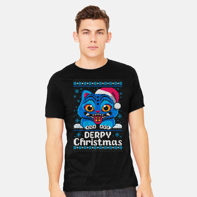 Derpy Ugly Christmas Sweater-Mens-Heavyweight-Tee-NemiMakeit