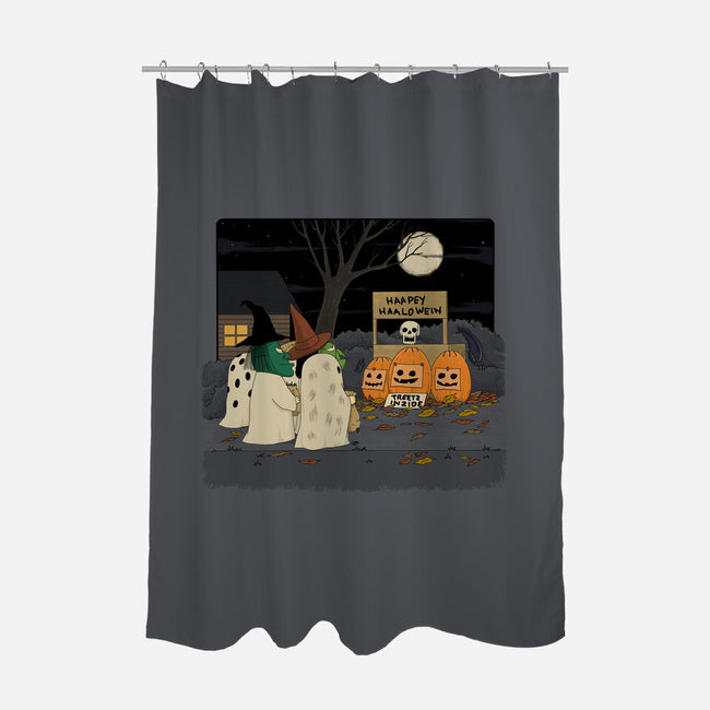 Treats Inside-None-Polyester-Shower Curtain-pigboom
