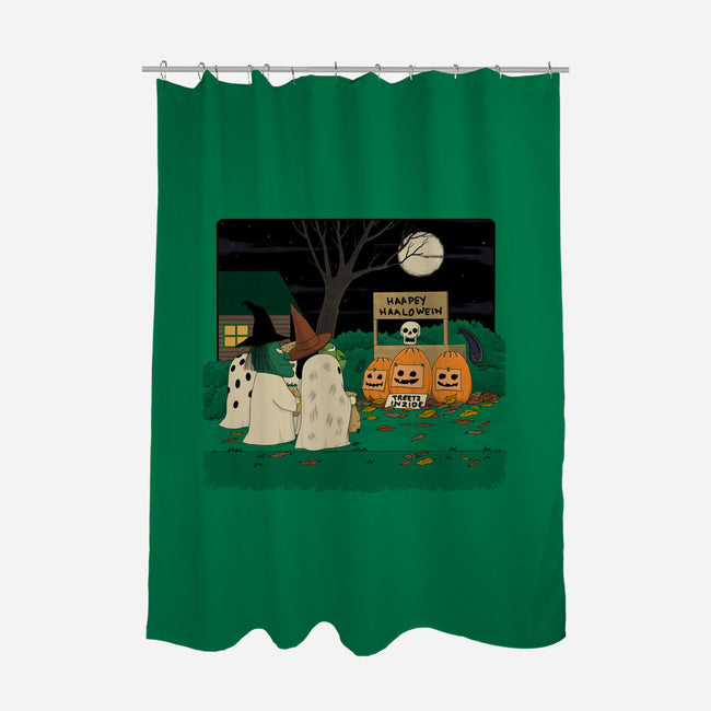 Treats Inside-None-Polyester-Shower Curtain-pigboom