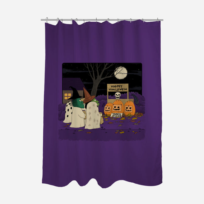 Treats Inside-None-Polyester-Shower Curtain-pigboom