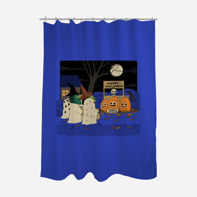Treats Inside-None-Polyester-Shower Curtain-pigboom
