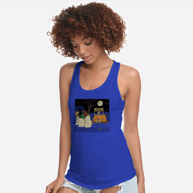 Treats Inside-Womens-Racerback-Tank-pigboom