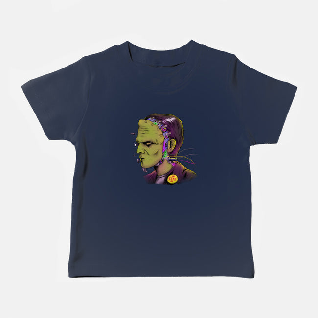 Cyber Frankenstein-Baby-Basic-Tee-alfbocreative