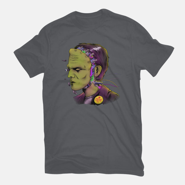 Cyber Frankenstein-Unisex-Basic-Tee-alfbocreative
