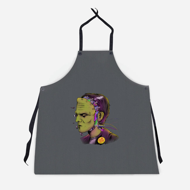 Cyber Frankenstein-Unisex-Kitchen-Apron-alfbocreative