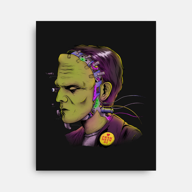 Cyber Frankenstein-None-Stretched-Canvas-alfbocreative