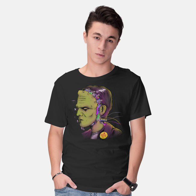 Cyber Frankenstein-Mens-Basic-Tee-alfbocreative