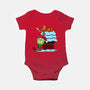 Up On The House Top-Baby-Basic-Onesie-DrawnByBryan