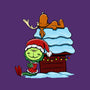 Up On The House Top-None-Fleece-Blanket-DrawnByBryan