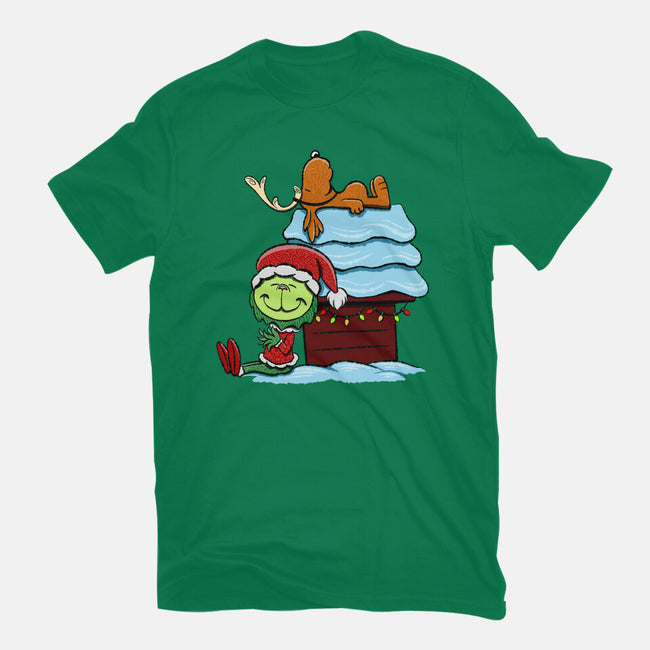 Up On The House Top-Mens-Heavyweight-Tee-DrawnByBryan