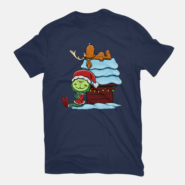 Up On The House Top-Mens-Heavyweight-Tee-DrawnByBryan