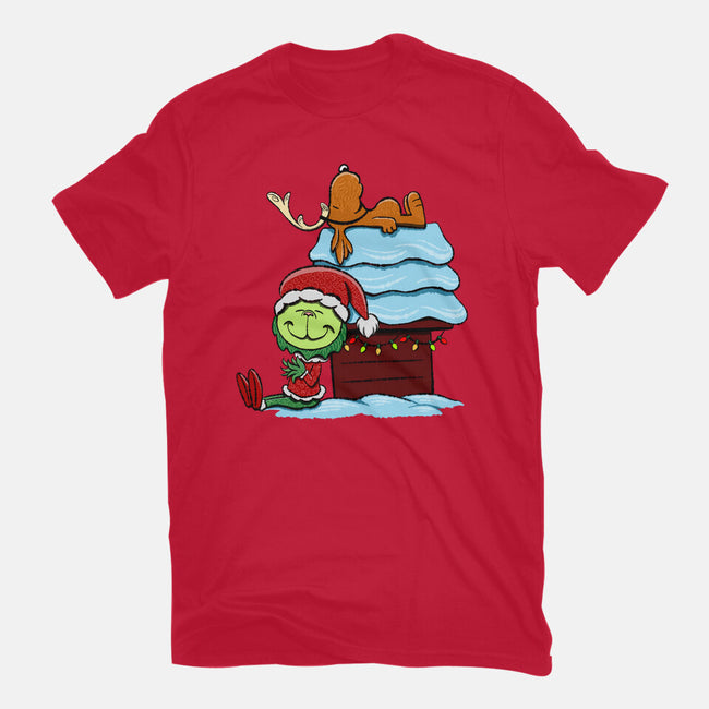 Up On The House Top-Mens-Heavyweight-Tee-DrawnByBryan