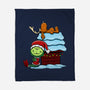 Up On The House Top-None-Fleece-Blanket-DrawnByBryan