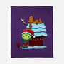 Up On The House Top-None-Fleece-Blanket-DrawnByBryan