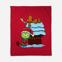 Up On The House Top-None-Fleece-Blanket-DrawnByBryan