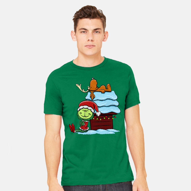 Up On The House Top-Mens-Heavyweight-Tee-DrawnByBryan