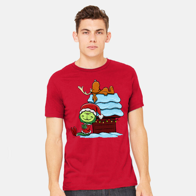 Up On The House Top-Mens-Heavyweight-Tee-DrawnByBryan