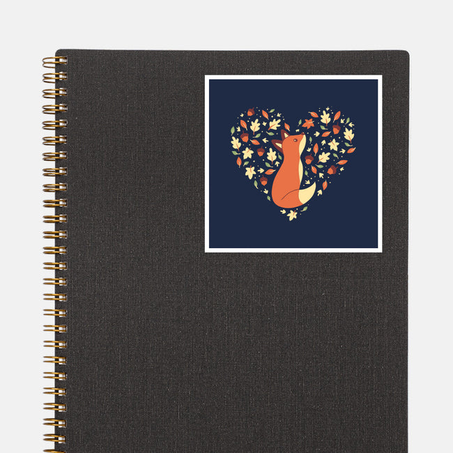 Fall Season Fox-None-Glossy-Sticker-naomori