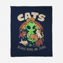 Cats Because People Are Stupid-None-Fleece-Blanket-eduely