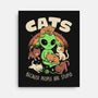 Cats Because People Are Stupid-None-Stretched-Canvas-eduely