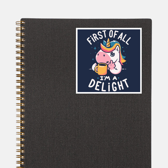 I'm A Delight-None-Glossy-Sticker-koalastudio