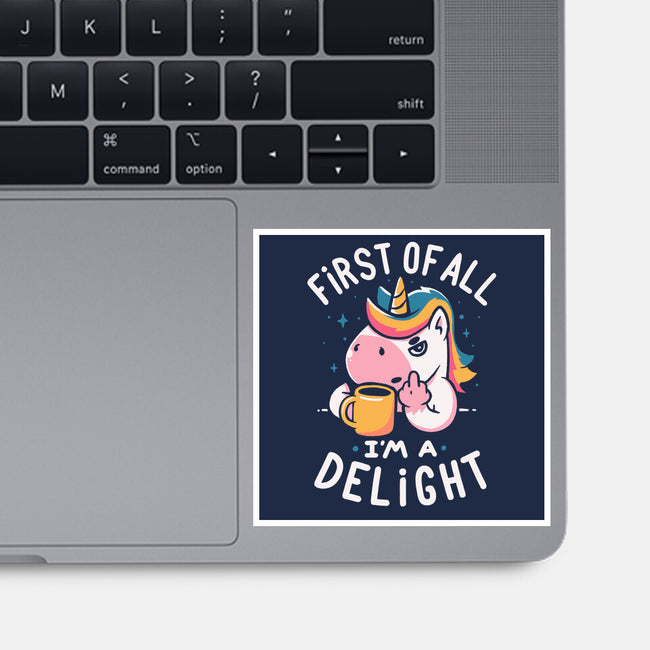 I'm A Delight-None-Glossy-Sticker-koalastudio