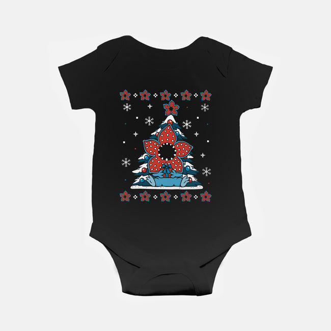 Stranger Christmas-Baby-Basic-Onesie-Vallina84