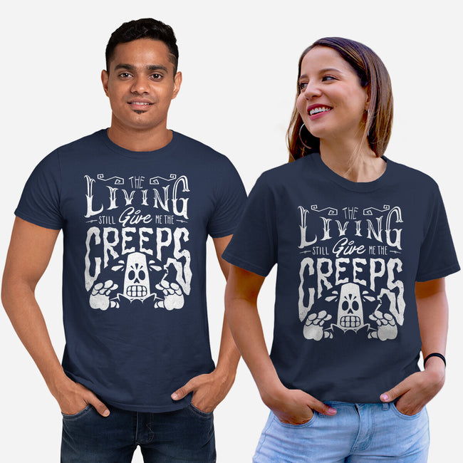 The Living Give Me The Creeps-Unisex-Basic-Tee-estudiofitas