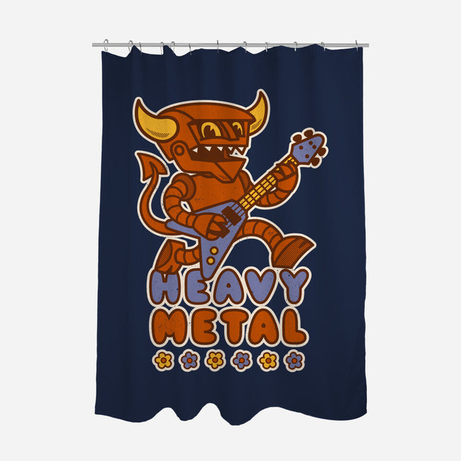 Heavy Metal-None-Polyester-Shower Curtain-Nemons