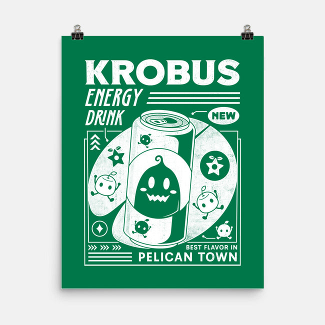 Krobus Energy Drink Grunge-None-Matte-Poster-LAGELANTEE
