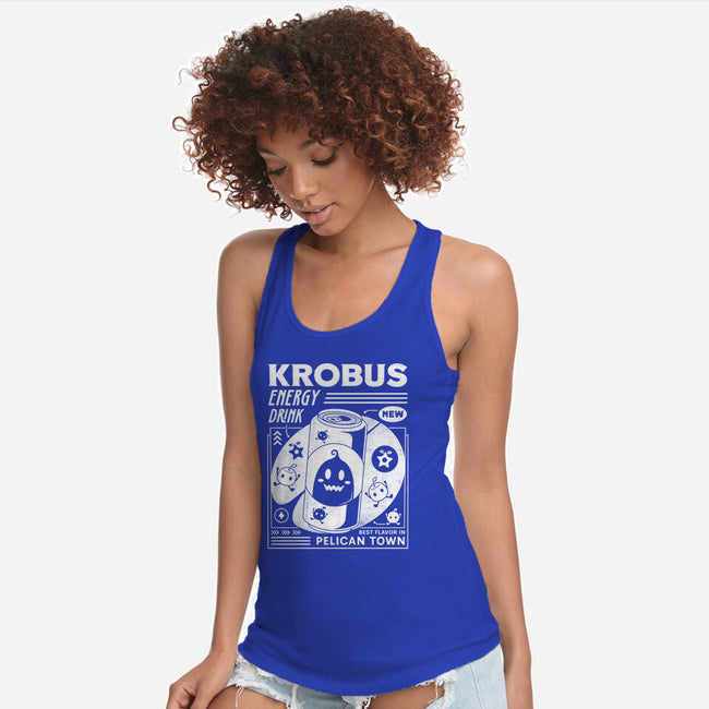 Krobus Energy Drink Grunge-Womens-Racerback-Tank-LAGELANTEE