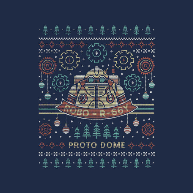 Proto Dome Robo Ugly Sweater-None-Polyester-Shower Curtain-LAGELANTEE
