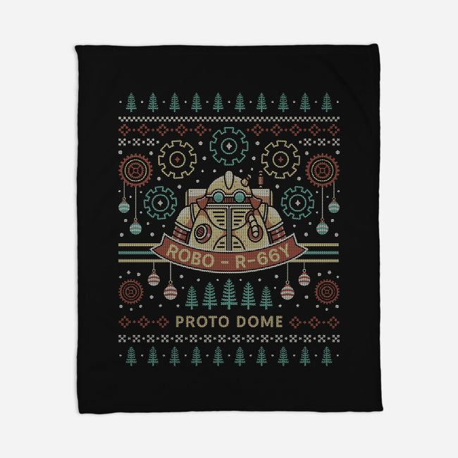 Proto Dome Robo Ugly Sweater-None-Fleece-Blanket-LAGELANTEE