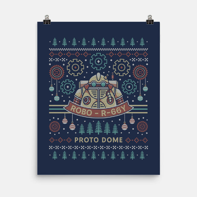 Proto Dome Robo Ugly Sweater-None-Matte-Poster-LAGELANTEE