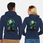 Watching The Zombies-Unisex-Zip-Up-Sweatshirt-zascanauta