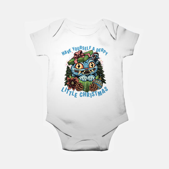 Derpy Christmas-Baby-Basic-Onesie-glitchygorilla