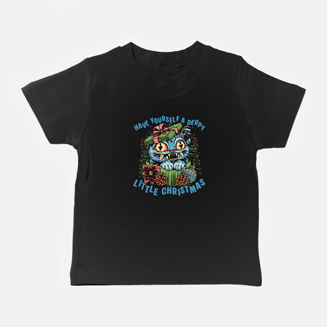 Derpy Christmas-Baby-Basic-Tee-glitchygorilla
