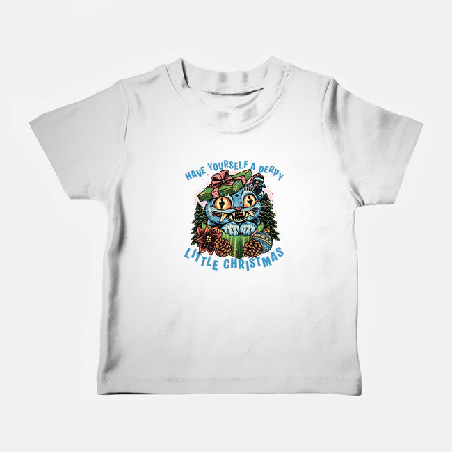 Derpy Christmas-Baby-Basic-Tee-glitchygorilla