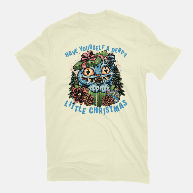 Derpy Christmas-Mens-Basic-Tee-glitchygorilla